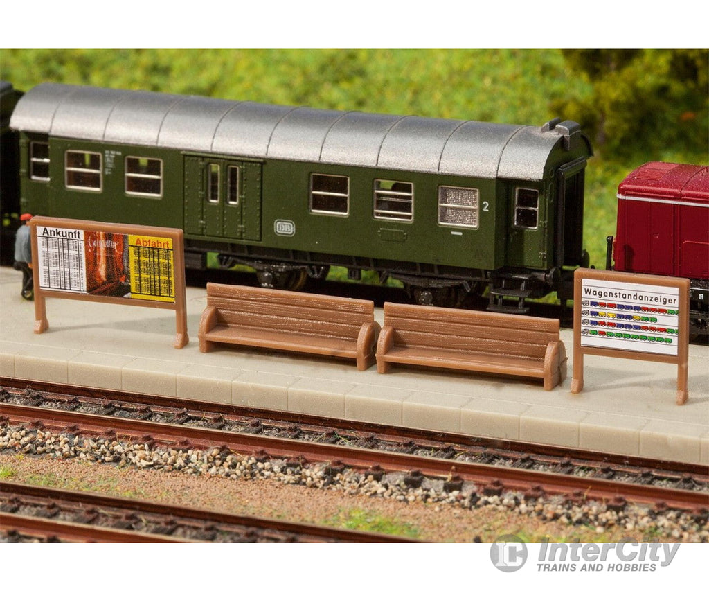 Faller 272904 N Platform Benches Billboards Scenery Details