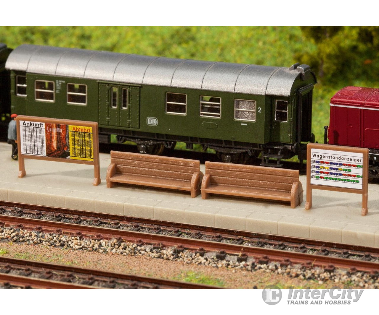 Faller 272904 N Platform Benches Billboards Scenery Details
