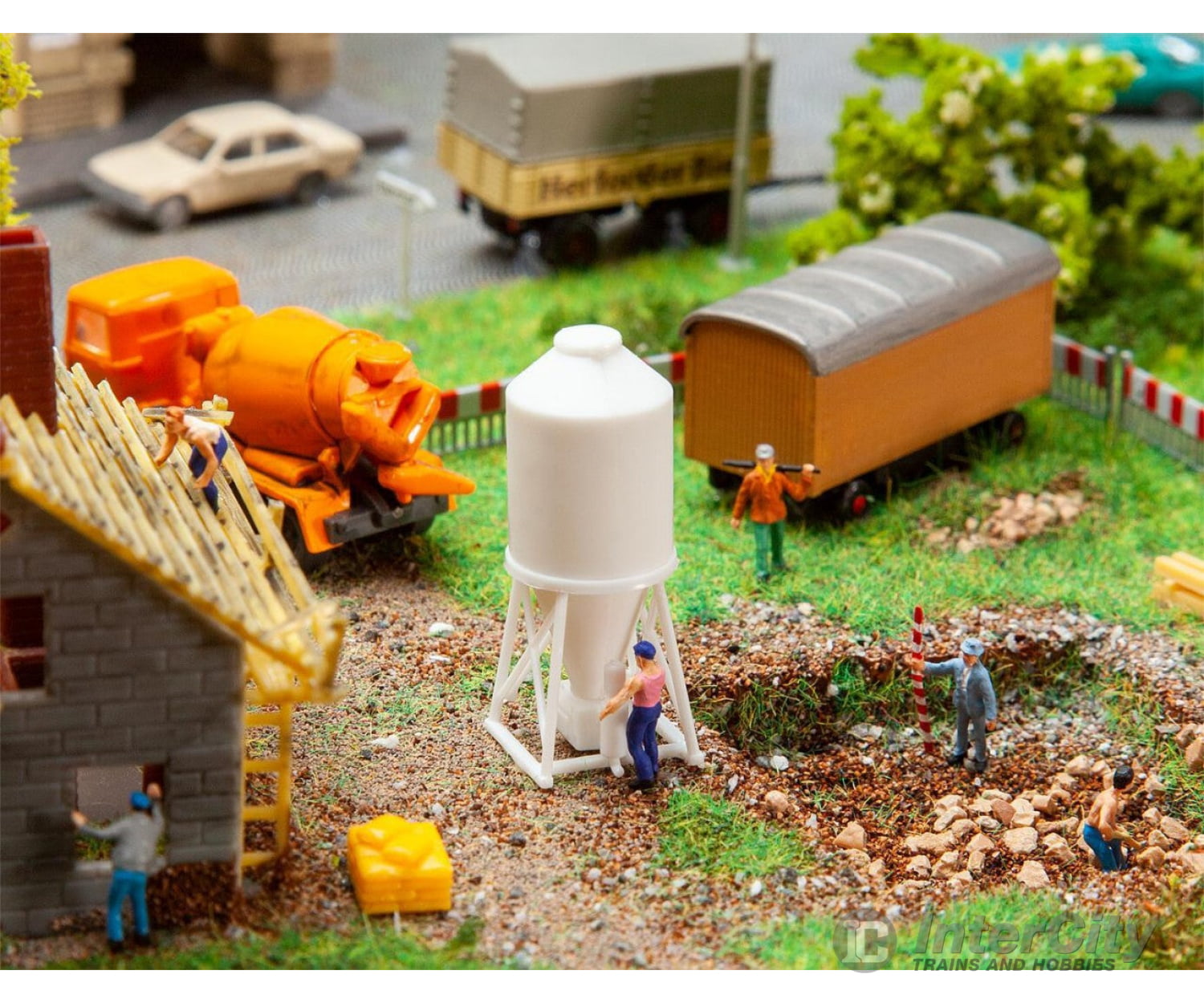 Faller 272914 N Building Site Silo Scenery Details