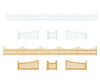 Faller 282840 Z Garden Fence 434 Mm Structures