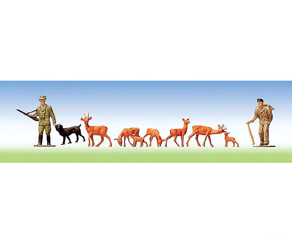 Faller Gmbh Ho 151024 Recreation -- Hunters/Lumbermen/Deer Figures