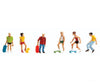 Faller Gmbh Ho 151078 Skateboarders W/Skateboards -- Pkg(6) Figures