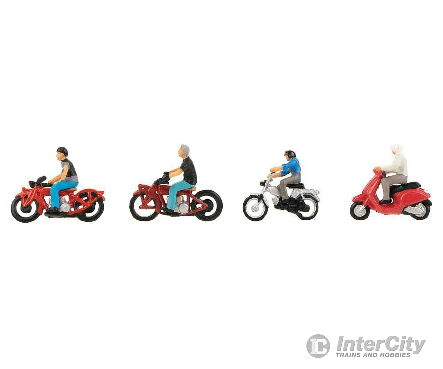 Faller Gmbh Ho 151669 Motorcyclists -- 4 Bikes & Riders Figures