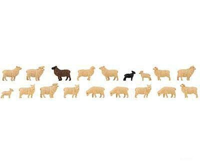 Faller Ho 151917 Domestic Sheep -- Pkg(18) Figures