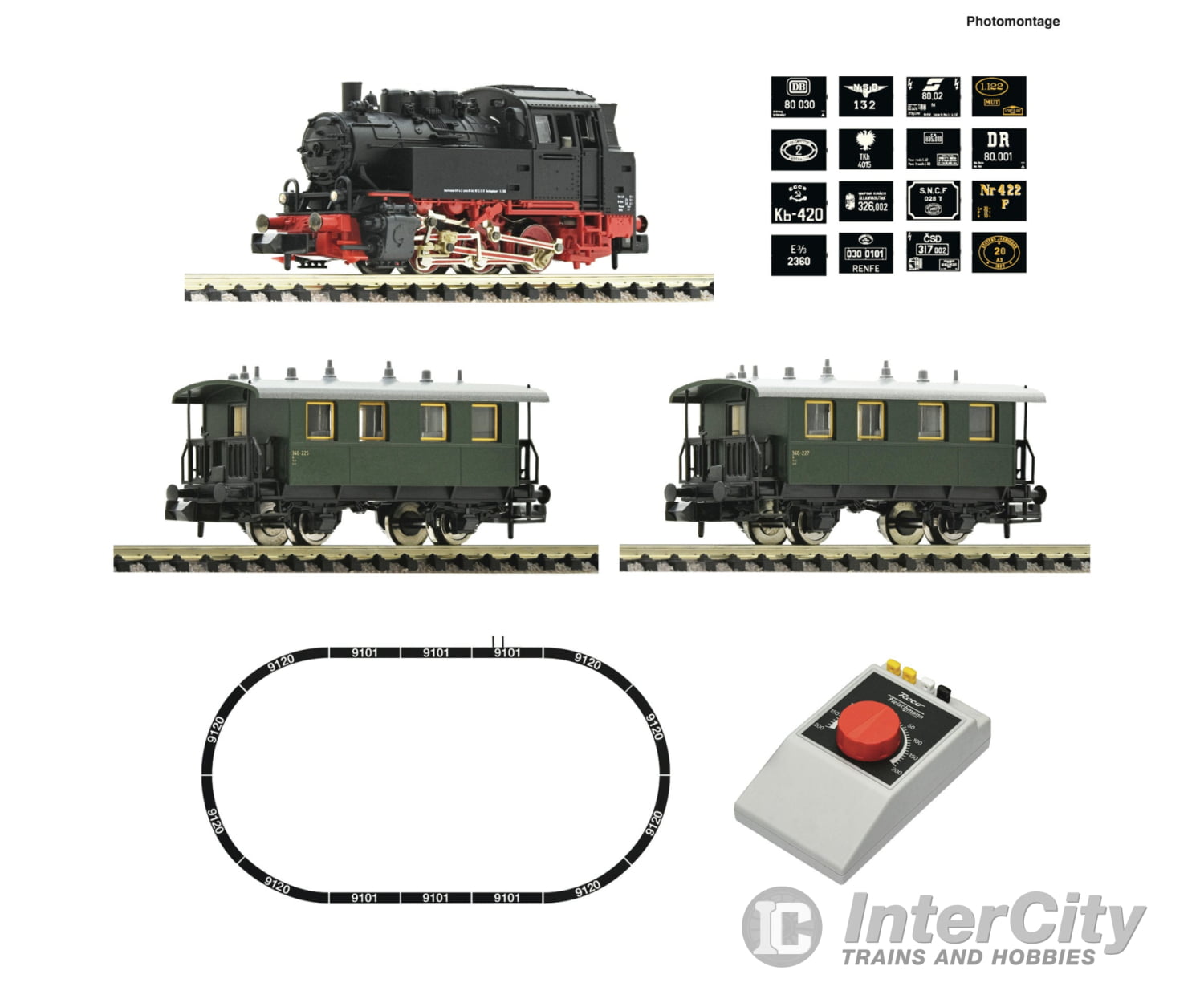 Fleischmann 5160003 N Analogue Starter Set: Steam Locomotive Class 80 With Passenger Train Era 3