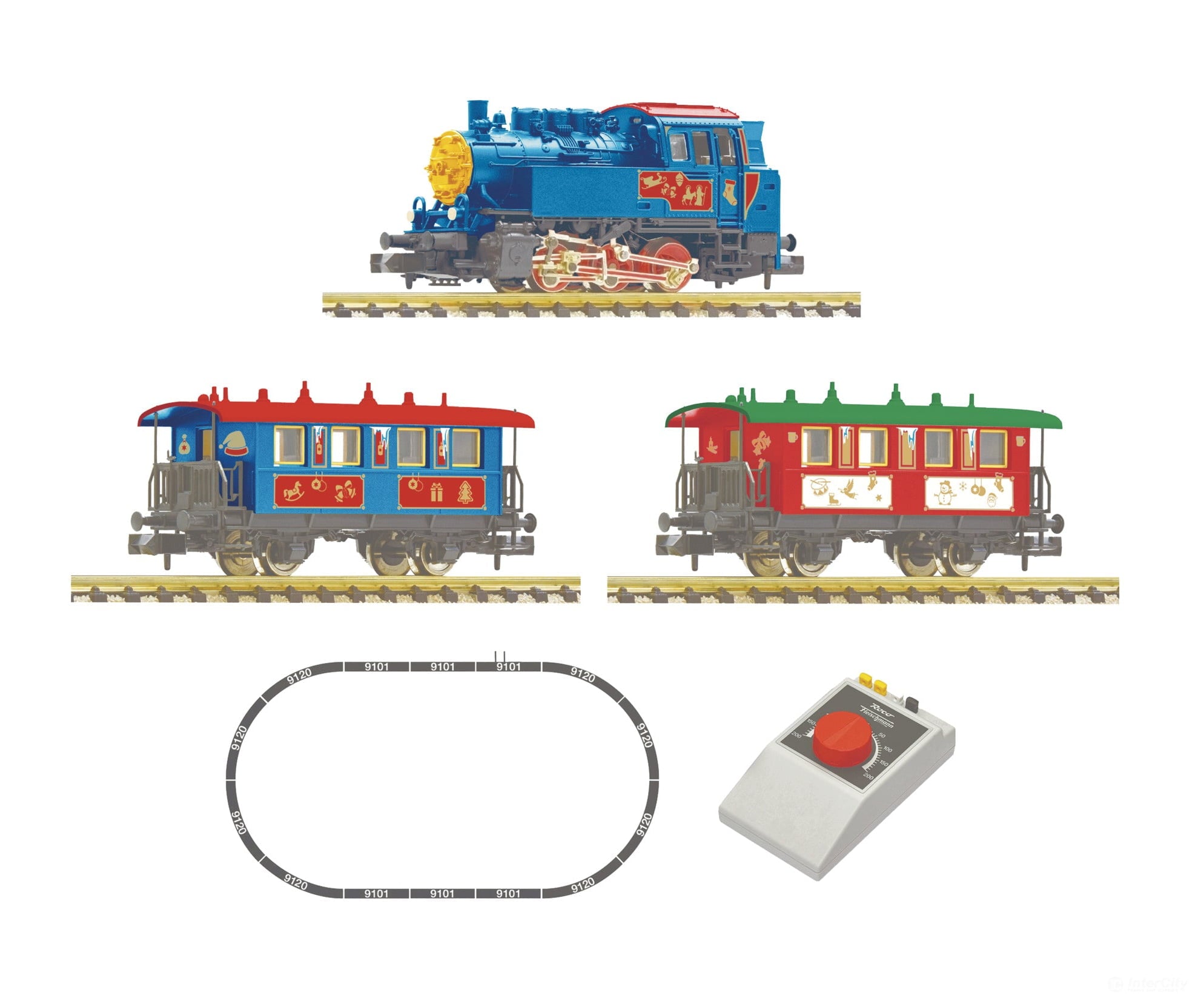 Fleischmann 5160007 N Analogue Starter Set: Christmas train European Locomotives