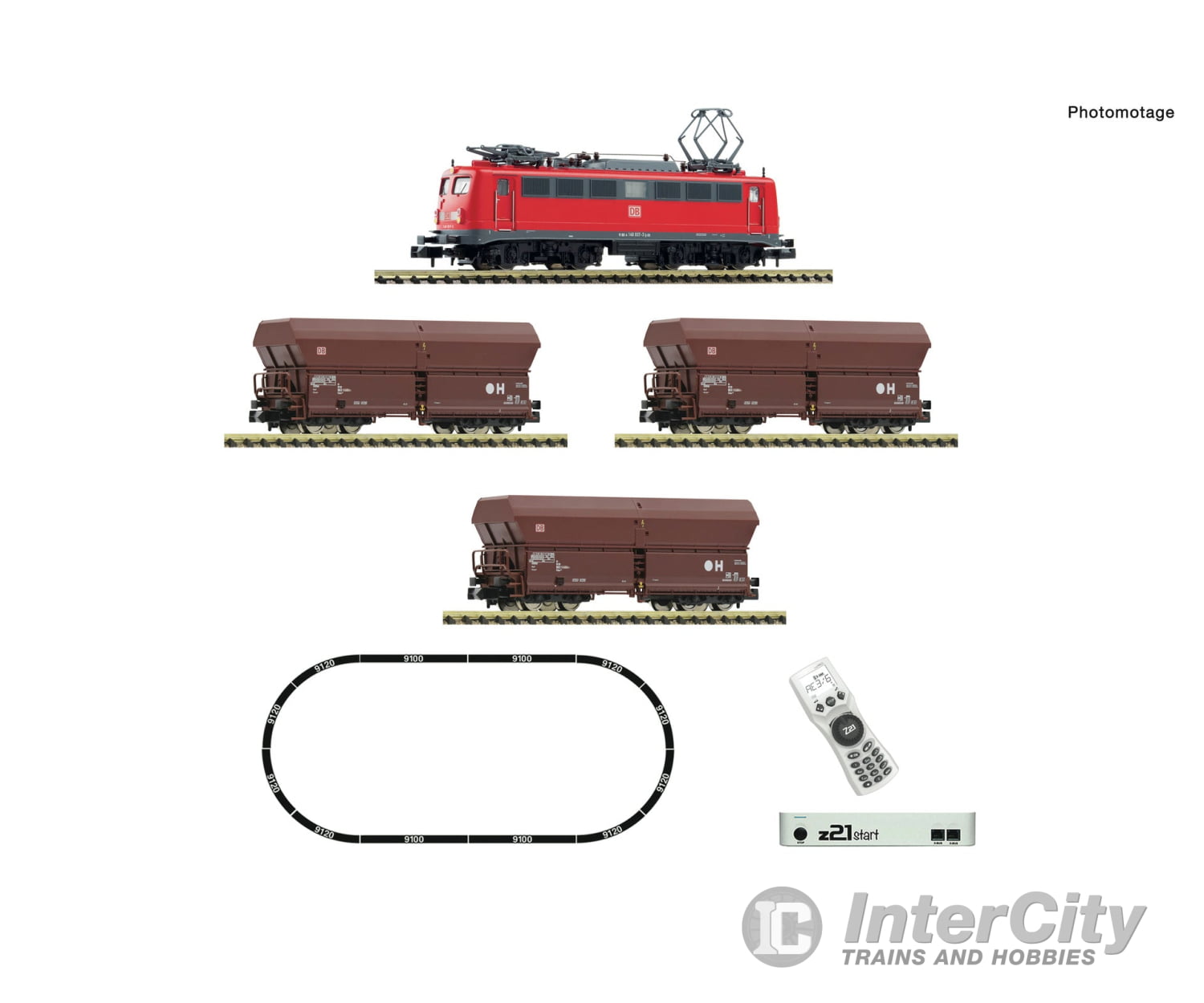 Fleischmann 5170002 N Z21 Start Digitalset: Electric Locomotive Class 140 With Goods Train Db Ag -