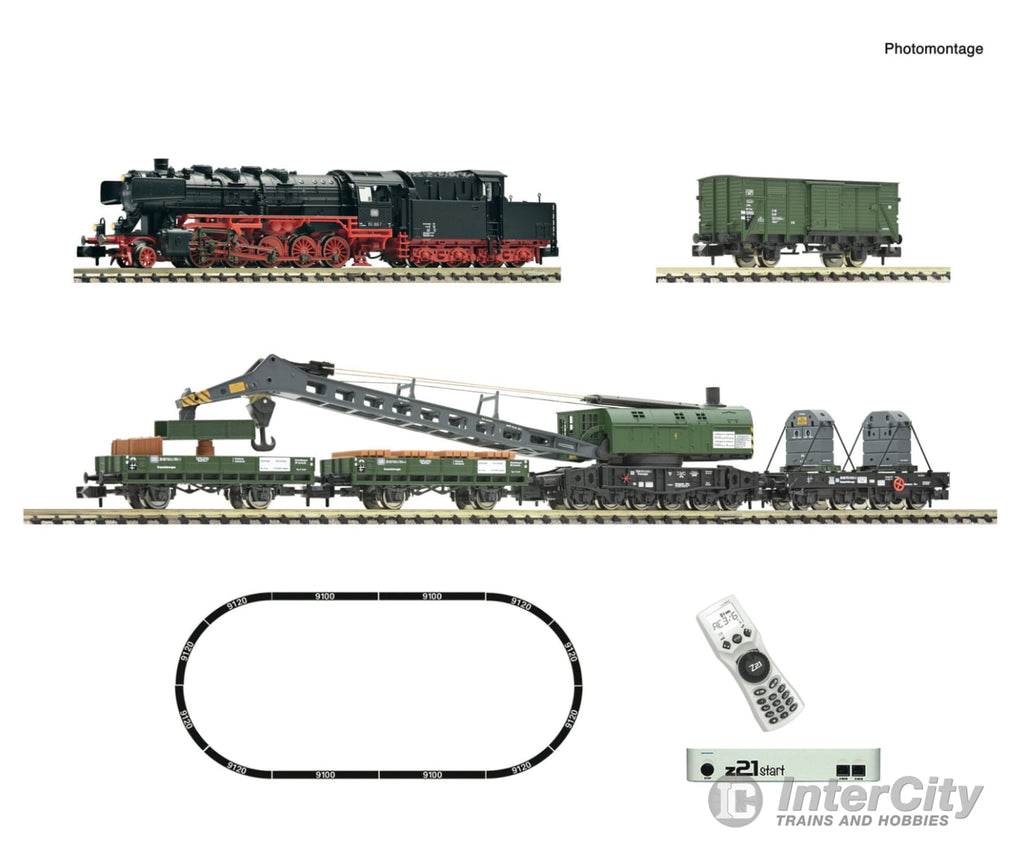 Fleischmann 5170004 N Z21 Start Digital Set: Diesel Locomotive Class 050 With Crane Train Db Era 4
