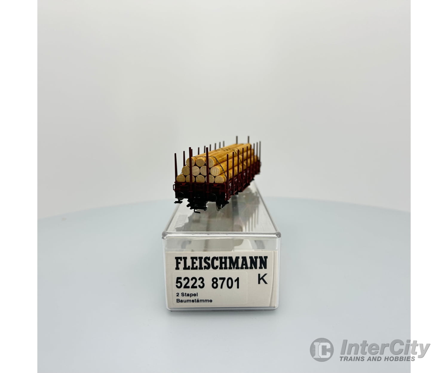 Fleischmann 52238701 German Stake Car With Wooden Post Loads Db European Freight Cars