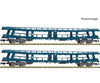 Fleischmann 6260066 N 2 piece set: Car carriers for passenger train European Passenger Cars
