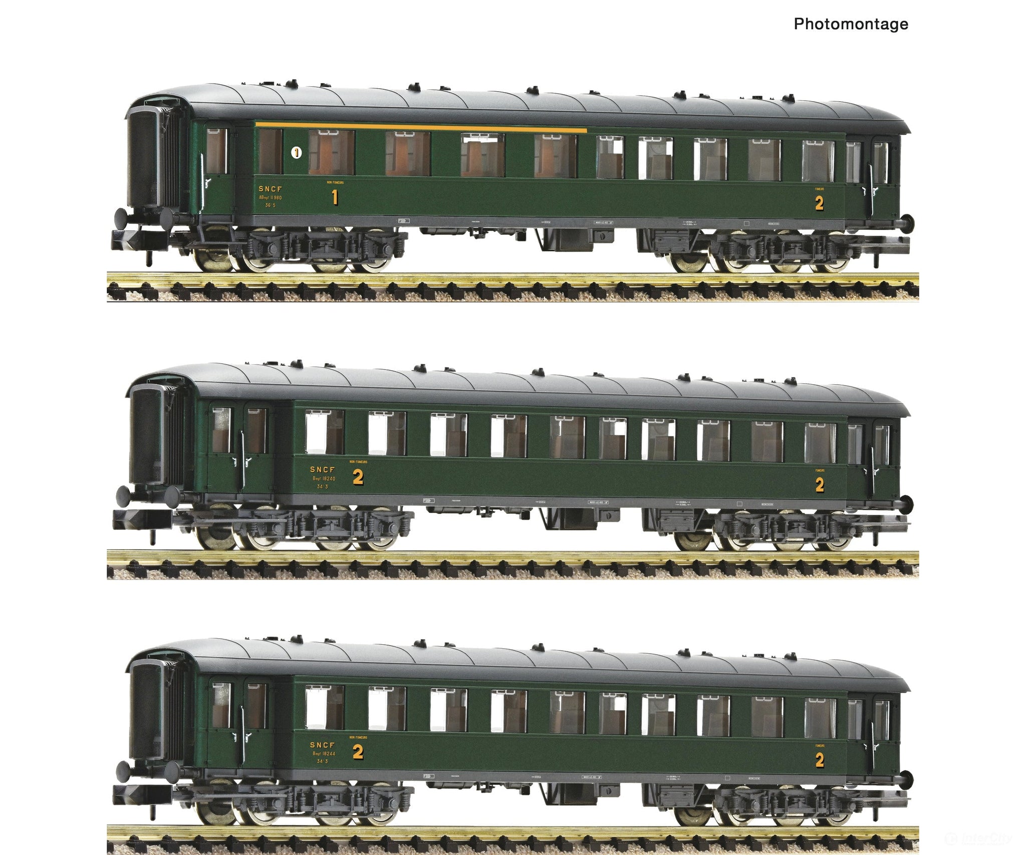 Fleischmann 6260067 N 3 Piece Set: Passenger Train Sncf European Cars