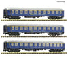 Fleischmann 6260078 N 3 piece set (1): Express train coaches Suisse Train Bleu European Passenger Cars