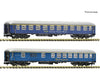 Fleischmann 6260083 N 2 piece set (2): Express train coaches Suisse Train Bleu European Passenger Cars