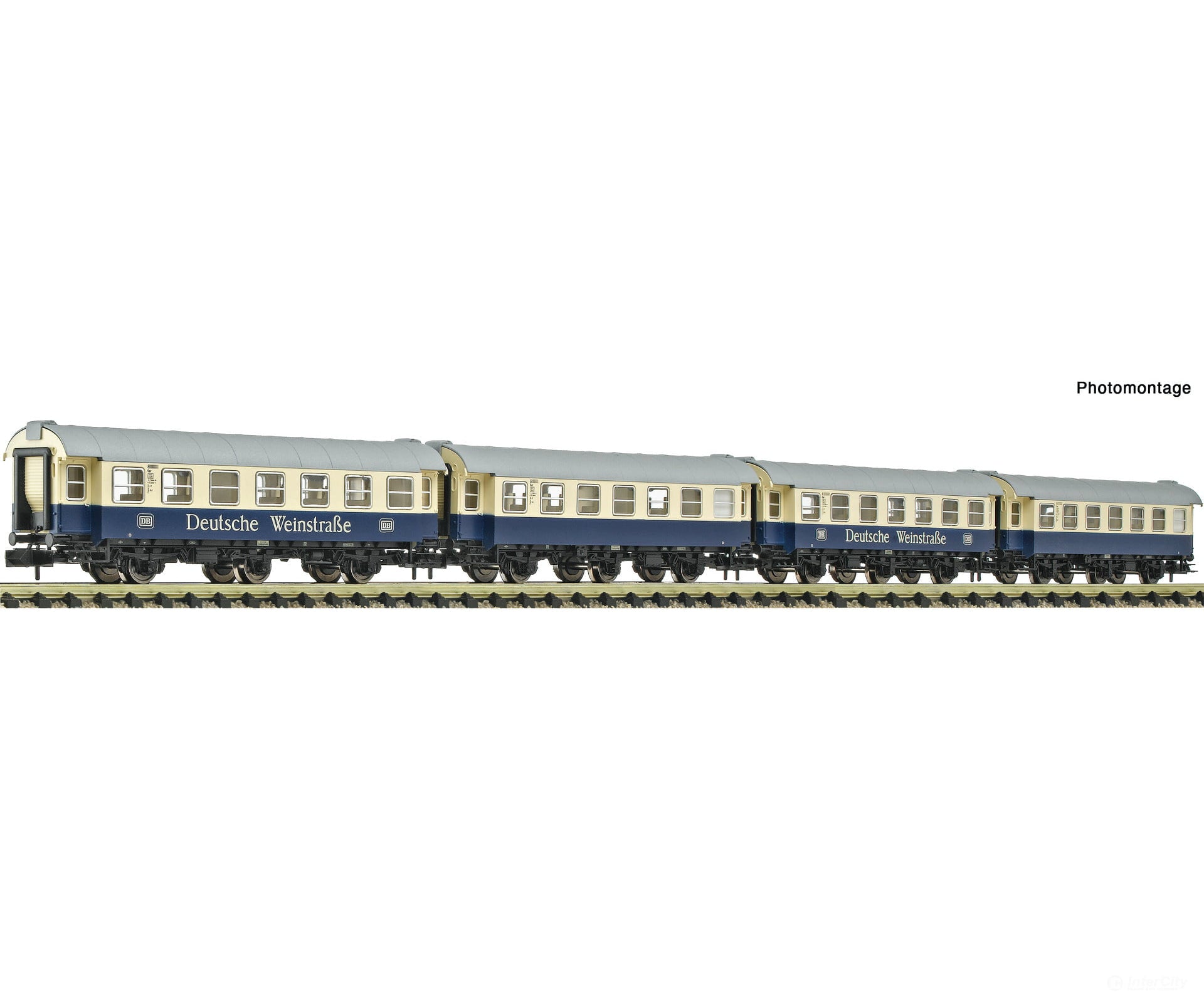 Fleischmann 6260098 N 4 piece set: ’Deutsche Weinstraße’ coaches DB European Passenger Cars
