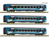 Fleischmann 6260104 N 3 piece set: Eurofima express train coaches MAV European Passenger Cars