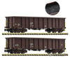 Fleischmann 6660020 N 2-Piece Set: Open Goods Wagons Öbb Era 6 European Freight Cars