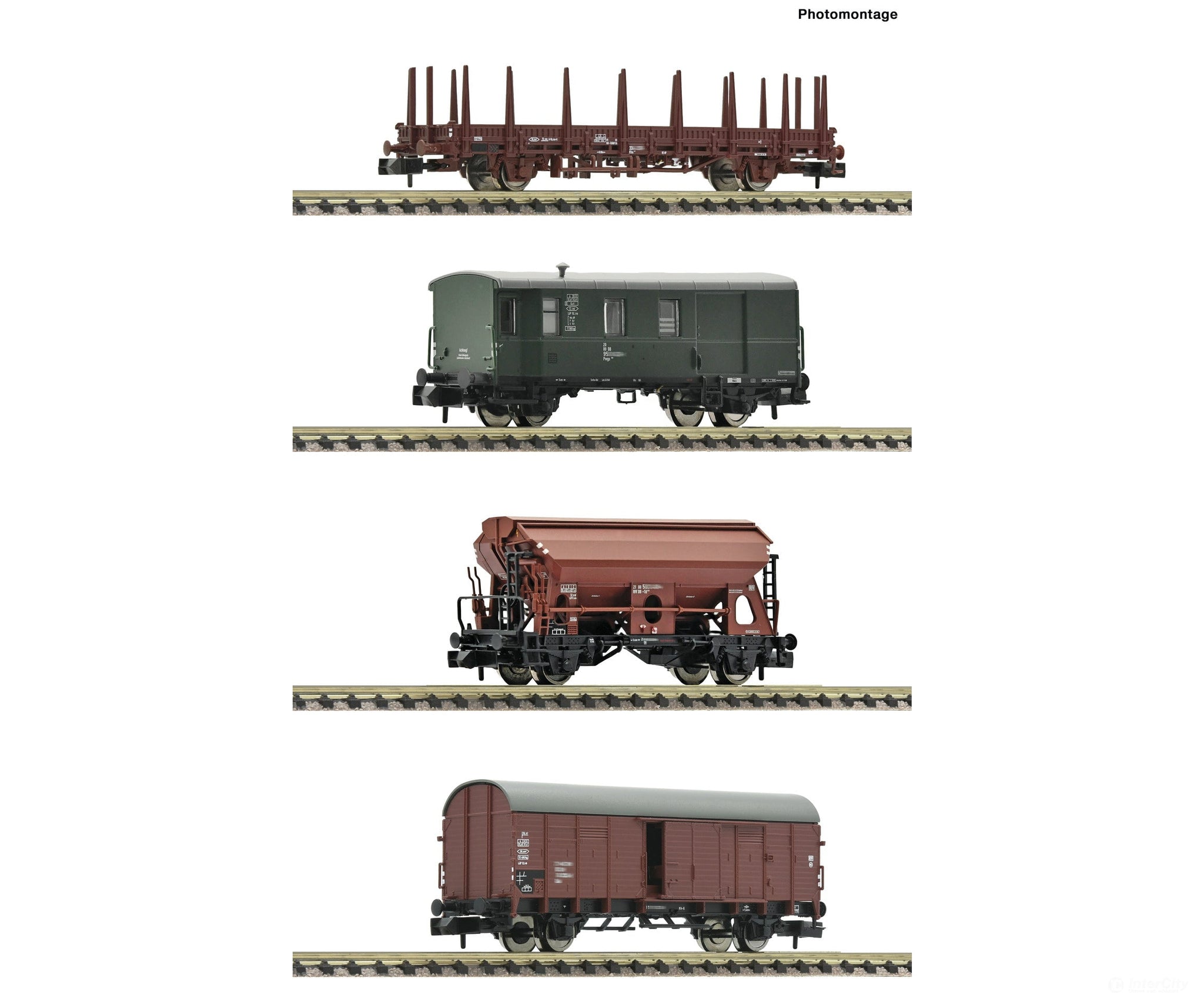 Fleischmann 6660044 N 4-Piece Set: Freight Train Db Era 4 European Cars