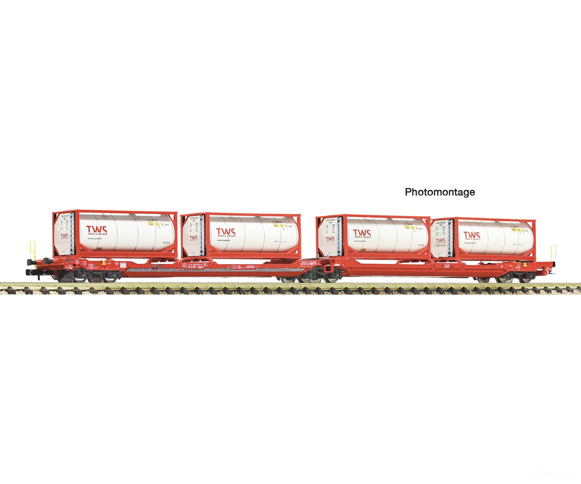 Fleischmann 6660054 N Articulated Double-Pocket Wagon T3000E Öbb/Rcw European Freight Cars