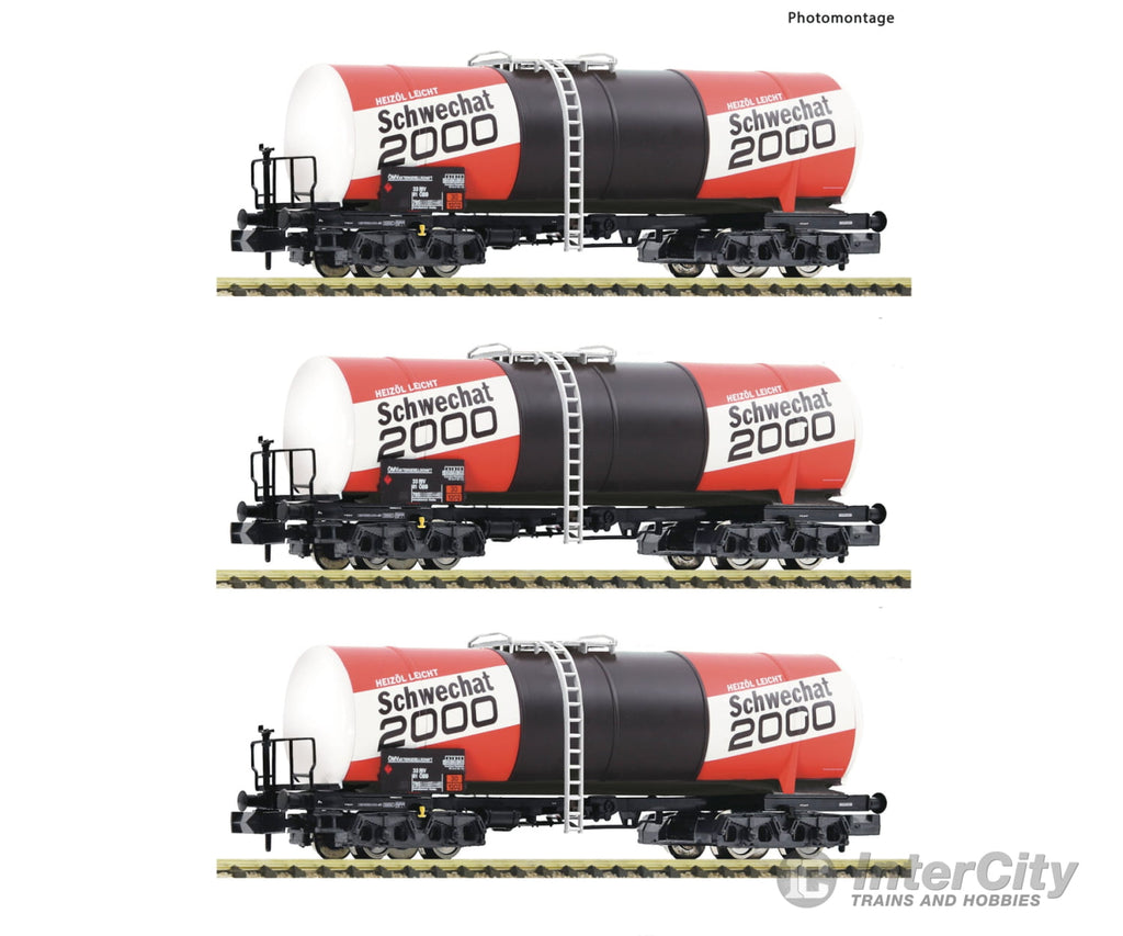 Fleischmann 6660073 N 3-Piece Set: Tank Wagons Öbb European Freight Cars