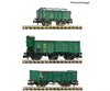 Fleischmann 6660077 N 3 piece set: Goods train SNCB European Freight Cars