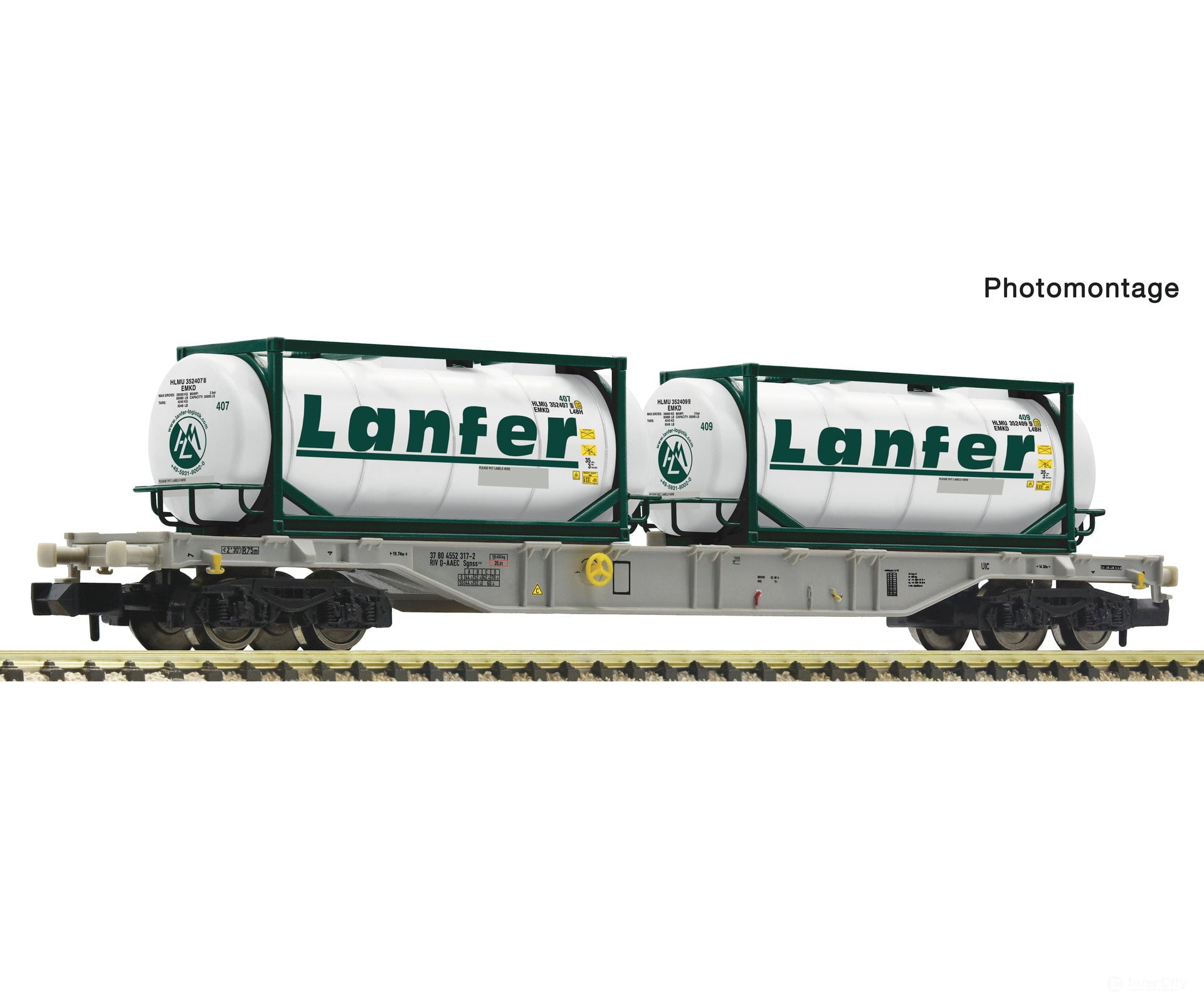 Fleischmann 6660088 N Container carrier wagon AAE European Freight Cars