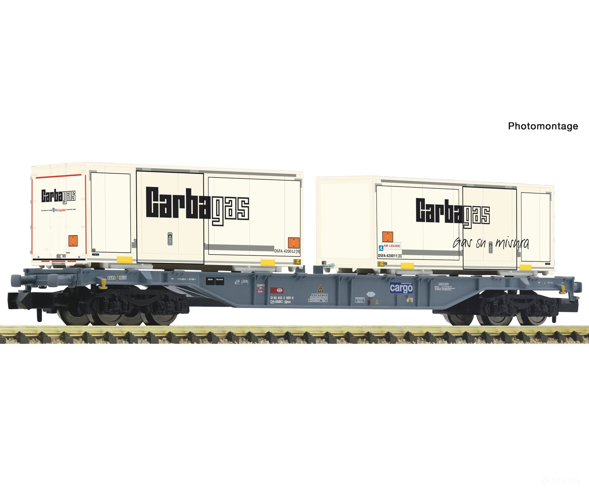 Fleischmann 6660091 N Container Carrier Wagon Sbb Cargo European Freight Cars