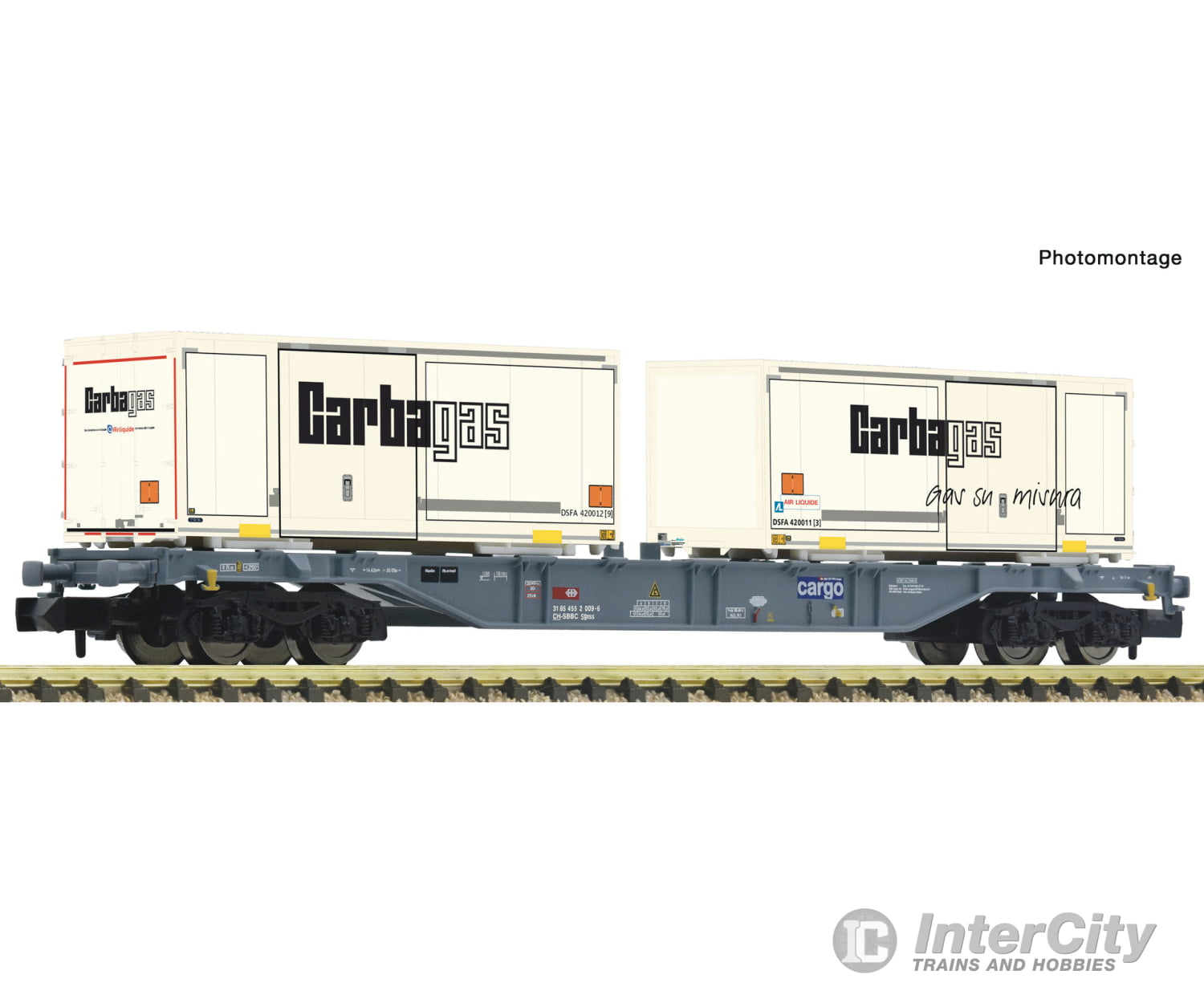 Fleischmann 6660091 N Container Carrier Wagon Sbb Cargo European Freight Cars