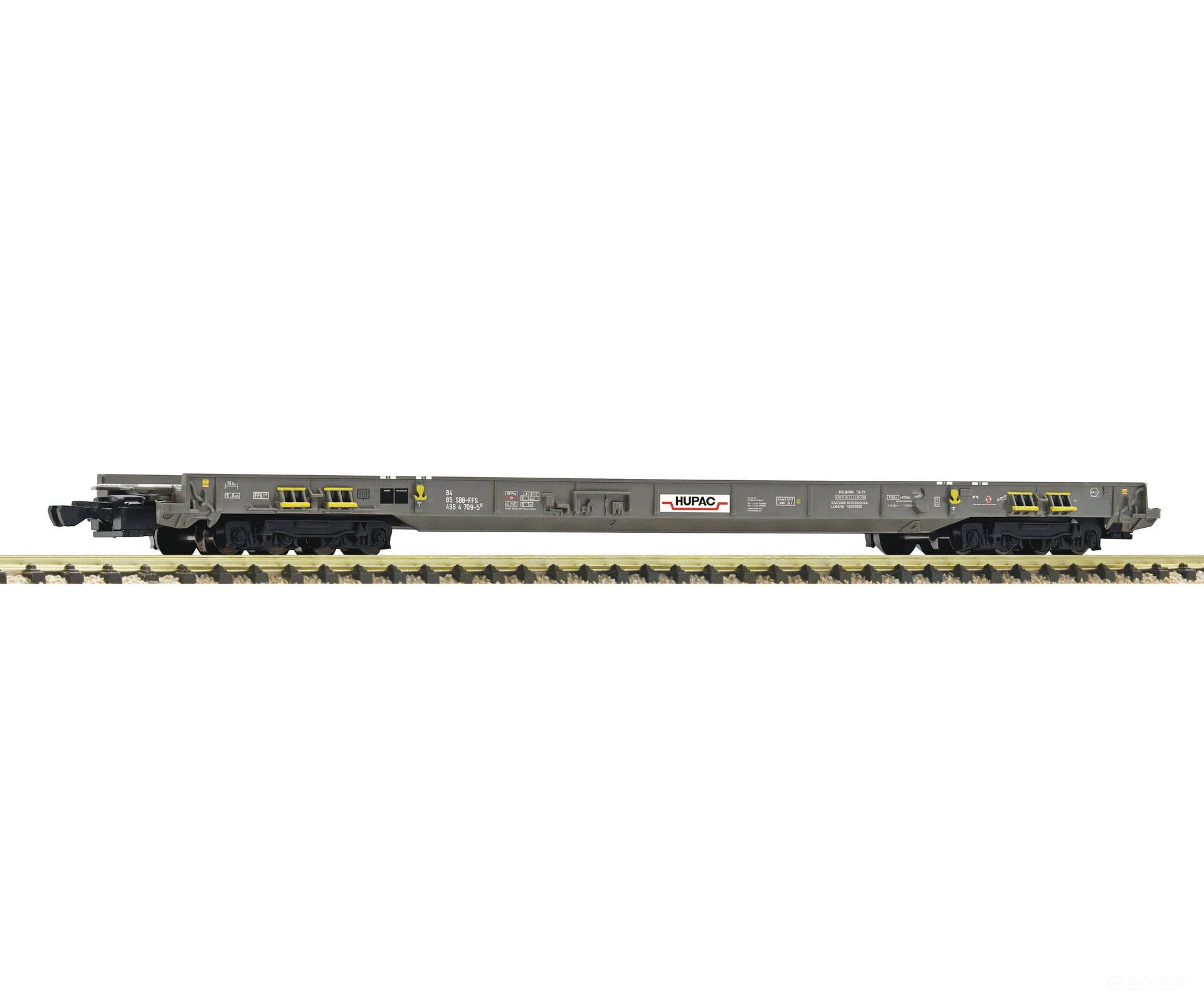 Fleischmann 6660094 N Low-Floor Intermediate Wagon Hupac European Freight Cars