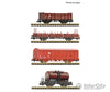 Fleischmann 6660096 N 4 Piece Set: Goods Train Mav European Freight Cars