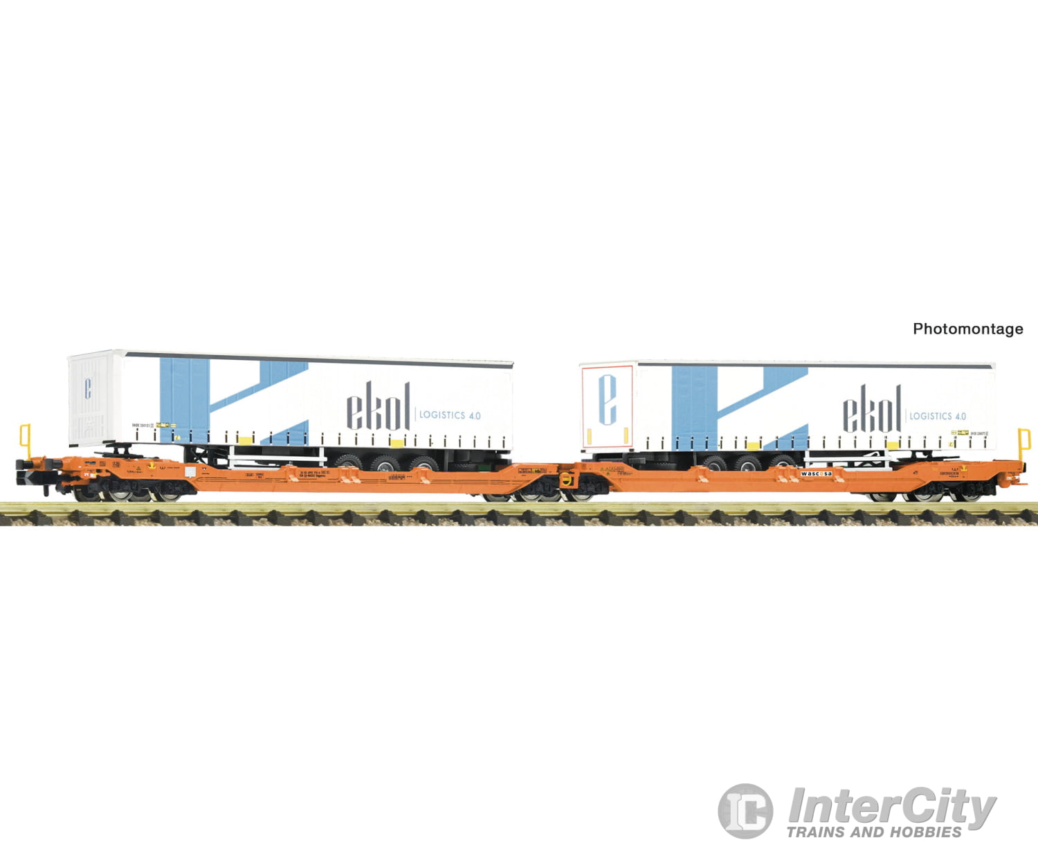 Fleischmann 6660104 N Articulated double-pocket wagon T3000 Wascosa European Freight Cars