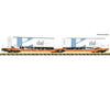 Fleischmann 6660104 N Articulated double-pocket wagon T3000 Wascosa European Freight Cars