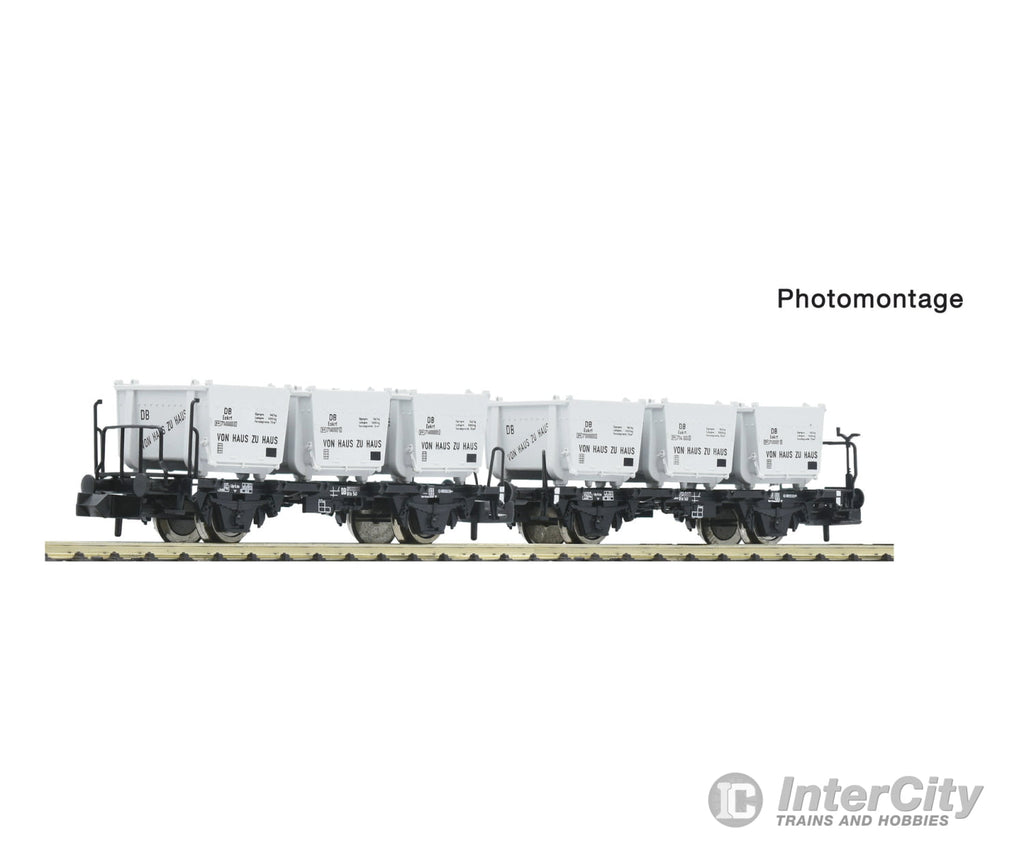 Fleischmann 6660106 N Double Container Carrier Wagon Db European Freight Cars