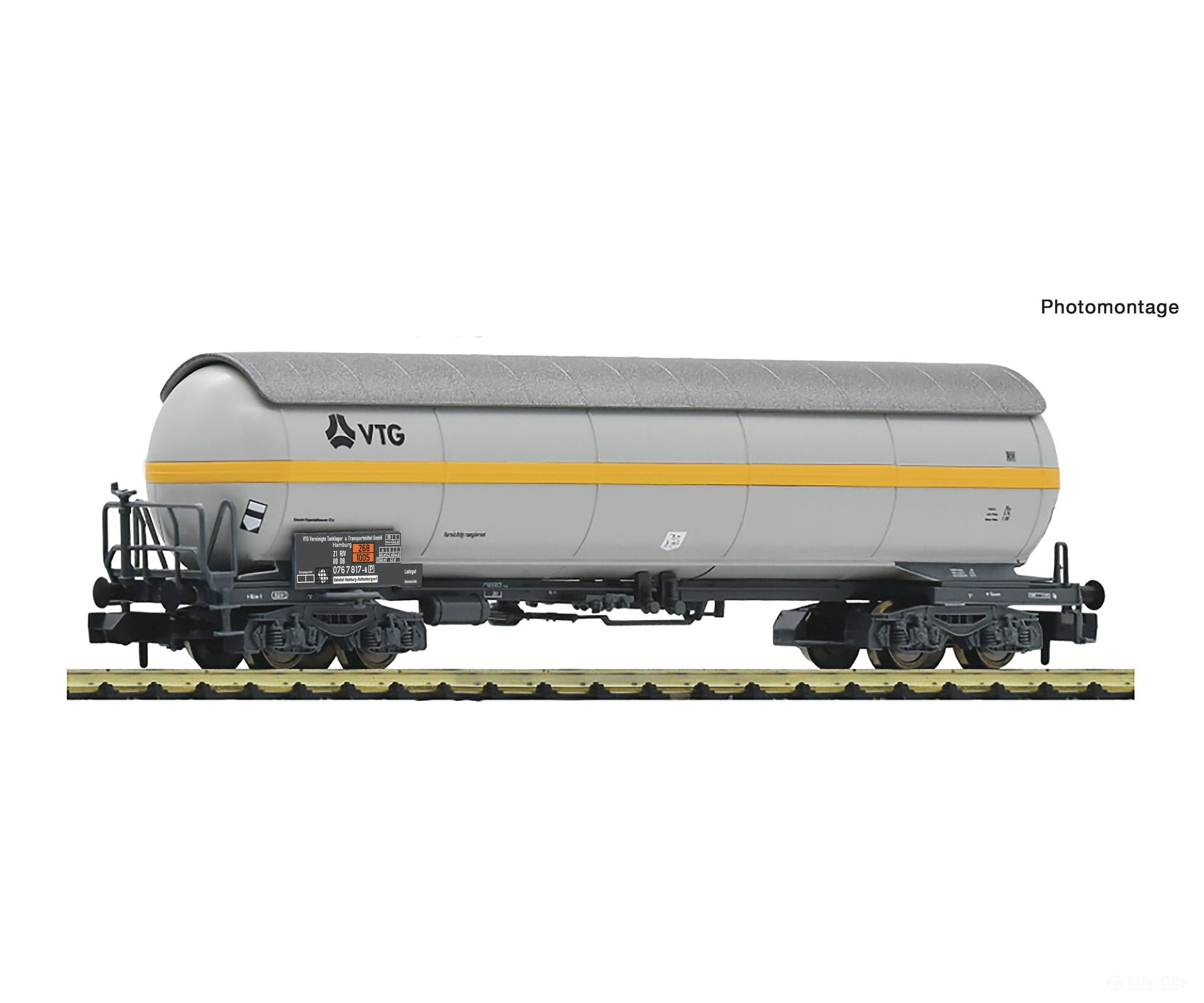 Fleischmann 6660116 N Pressurised Gas Tank Wagon Vtg European Freight Cars