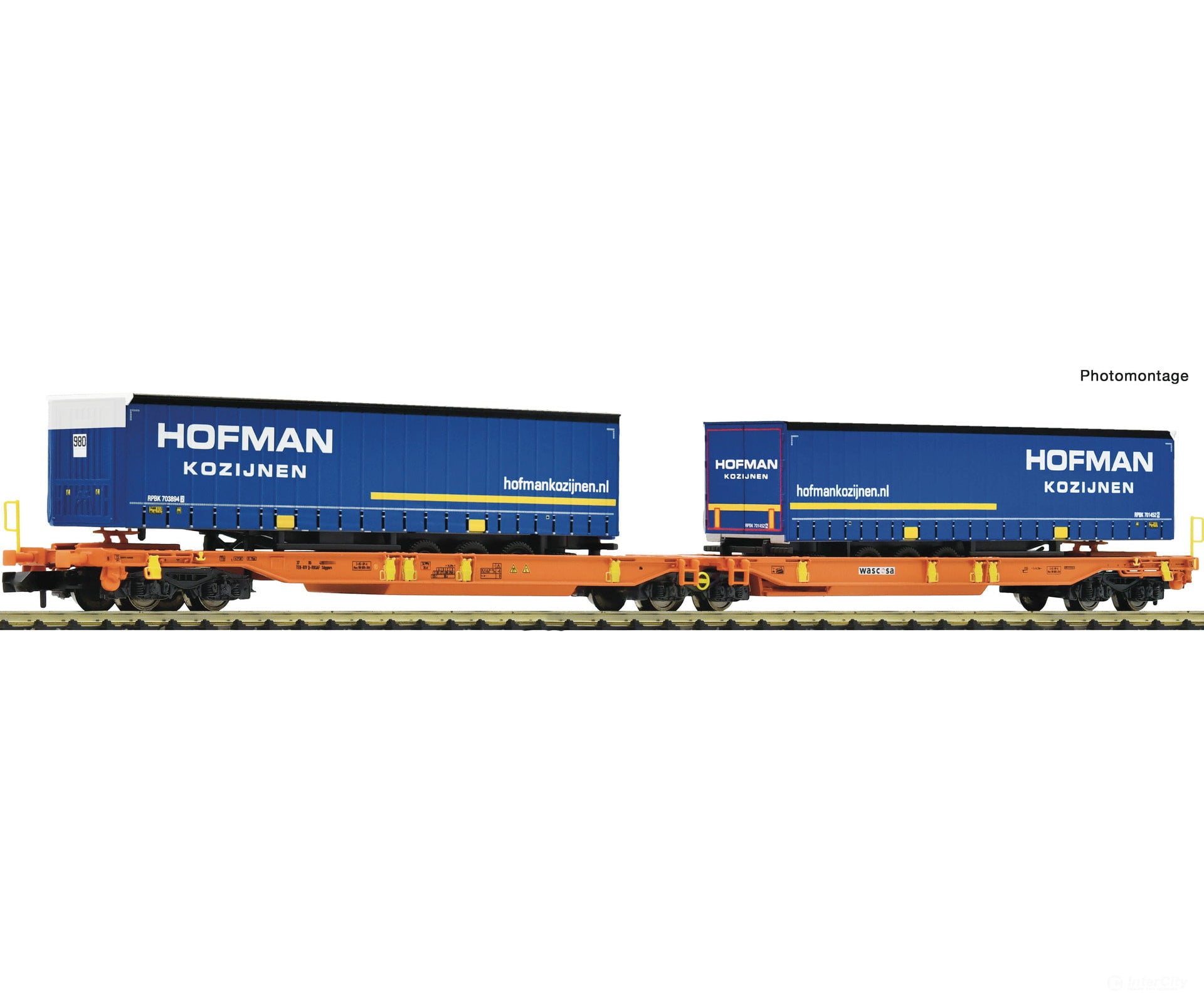 Fleischmann 6660118 N Articulated Double-Pocket Wagon T2000 Wascosa European Freight Cars