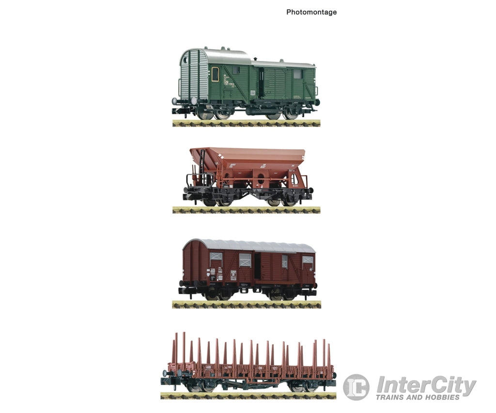 Fleischmann 6660119 N 4 Piece Set: Goods Train Db European Freight Cars