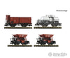 Fleischmann 6660120 N 4-Piece Set: Freight Train Drg European Cars