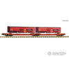 Fleischmann 6660133 N Articulated double-pocket T3000e ÖBB/RCW European Freight Cars