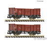 Fleischmann 6660138 N 2 piece set: Open goods wagons DR European Freight Cars