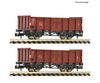 Fleischmann 6660138 N 2 piece set: Open goods wagons DR European Freight Cars