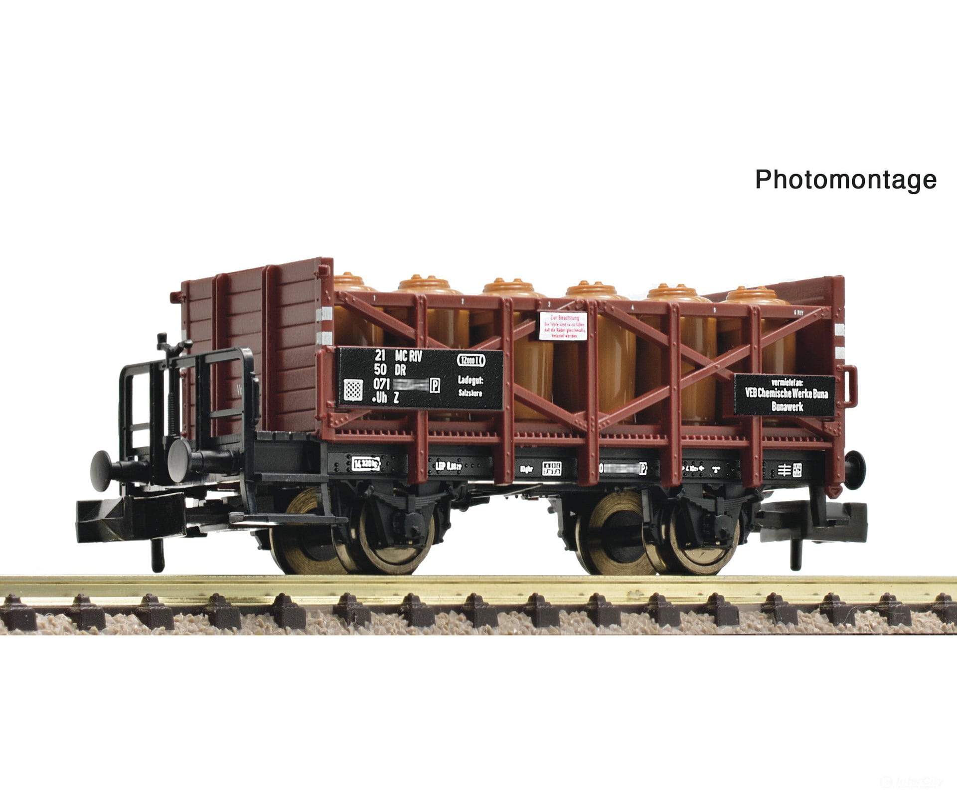 Fleischmann 6660145 N Acid pot wagon DR European Freight Cars