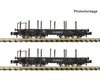 Fleischmann 6660147 N 2 piece set: Heavy goods wagons DR European Freight Cars
