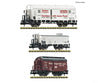 Fleischmann 6660148 N 3 piece set: Covered goods wagons DRB European Freight Cars