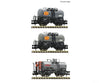 Fleischmann 6660152 N 3 piece set: Tank wagons DR European Freight Cars