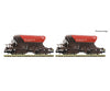Fleischmann 6660157 N 2 piece set: Talbot ballast wagons ÖBB Infra European Freight Cars