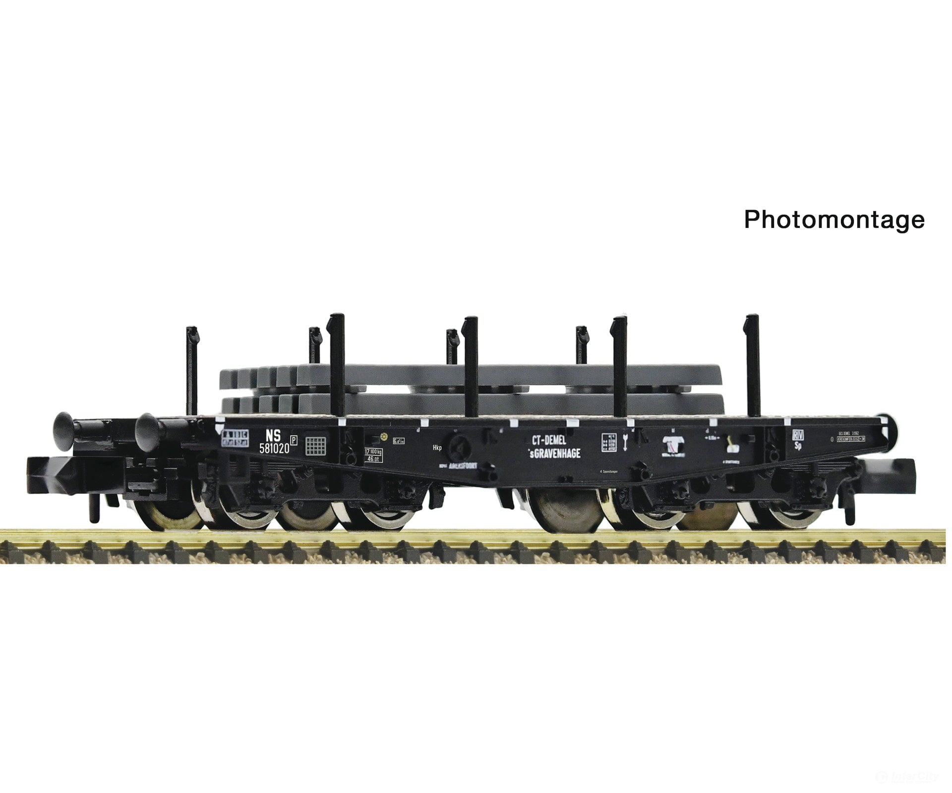 Fleischmann 6660162 N Heavy-duty flat wagon NS European Freight Cars