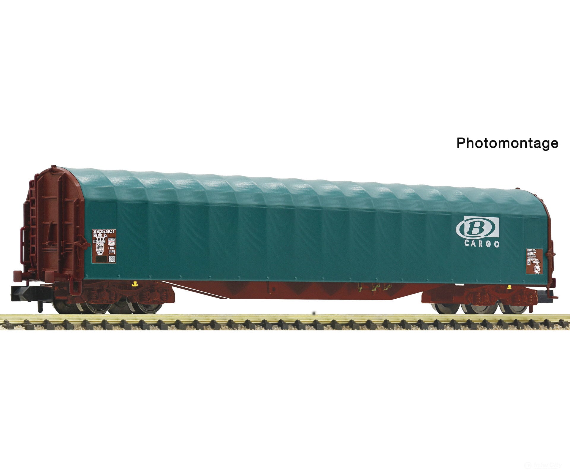 Fleischmann 6660164 N Sliding tarpaulin wagon SNCB European Freight Cars