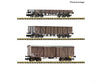Fleischmann 6660167 N 3 piece set: Goods wagons SNCF European Freight Cars