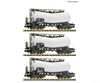 Fleischmann 6660170 N 3 piece set: Slurry wagons European Freight Cars
