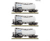 Fleischmann 6660171 N 3 piece set: Slurry wagons VTG European Freight Cars