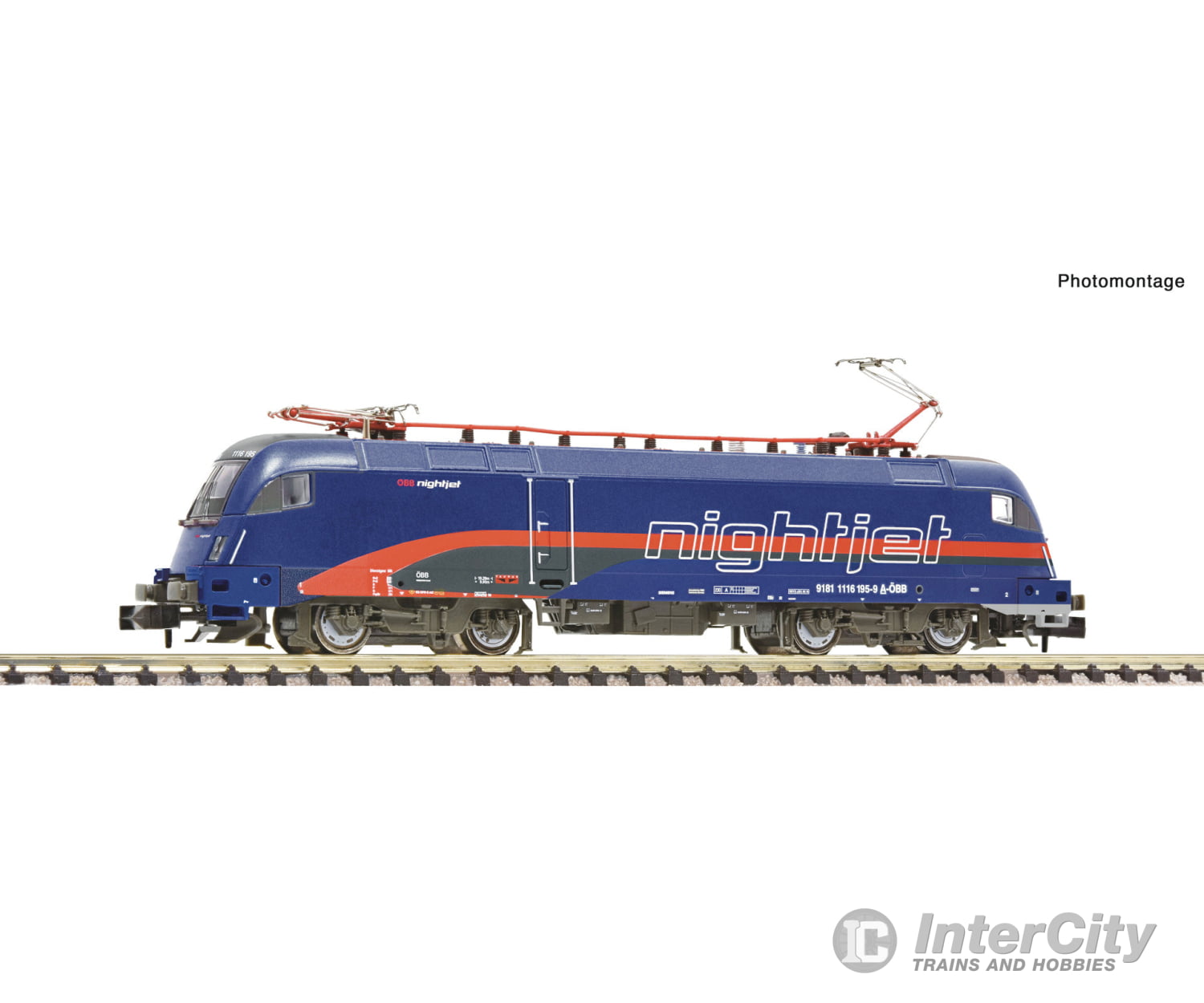 Fleischmann 7560039 N Electric Locomotive 1116 195-9 ’Nightjet’ Öbb Dc Analog European Locomotives